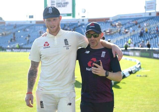 Danny Reuben is pictured with Ben Stokes. Picture: Stu Forster/Getty Images