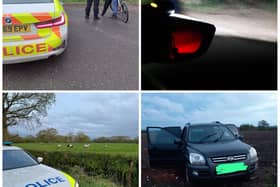 The Kia was cornered by police in a clampdown on poaching gangs in Doncaster.