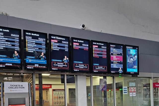 Rail services in Doncaster have been badly disrupted this evening because of a fallen tree.