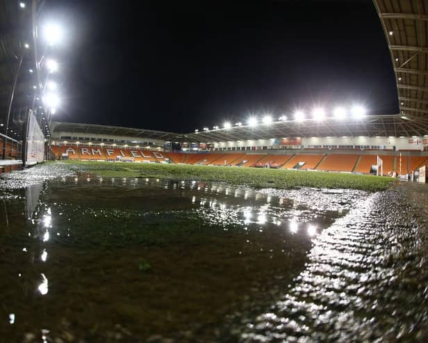 Heavy rains have battered the Fylde Coast all afternoon on Tuesday