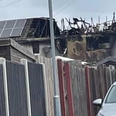 The aftermath of last night's blaze