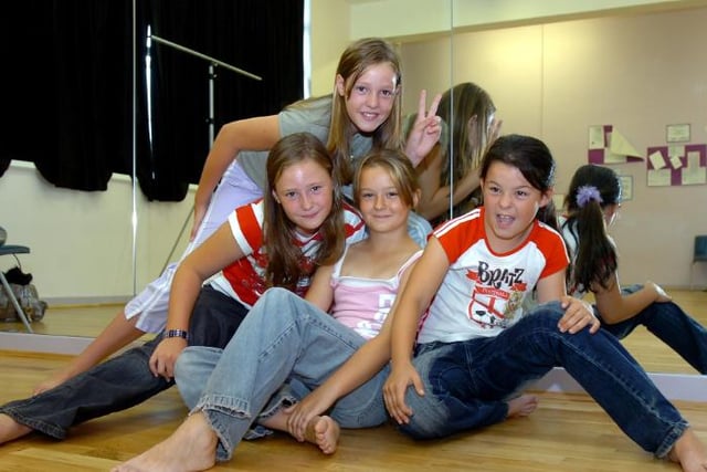 Armthorpe School ran a street dance class during the Summer of 2006. Emma Crossland, Andrea Crossland, Nikita, and Siobhan Fitzakerly.