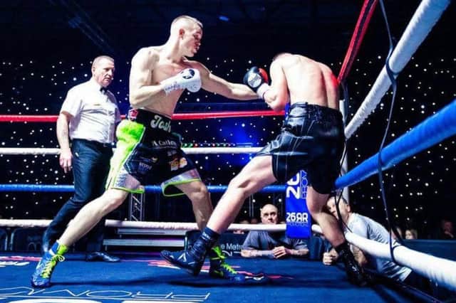 Josh Clarke in action.