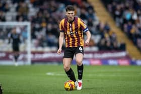 Richie Smallwood is set to miss Bradford's crucial trip to Rovers later this month. Pic: Tony Johnson.