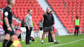 Former Doncaster Rovers manager Gary McSheffrey and his assistant Steve Eyre.