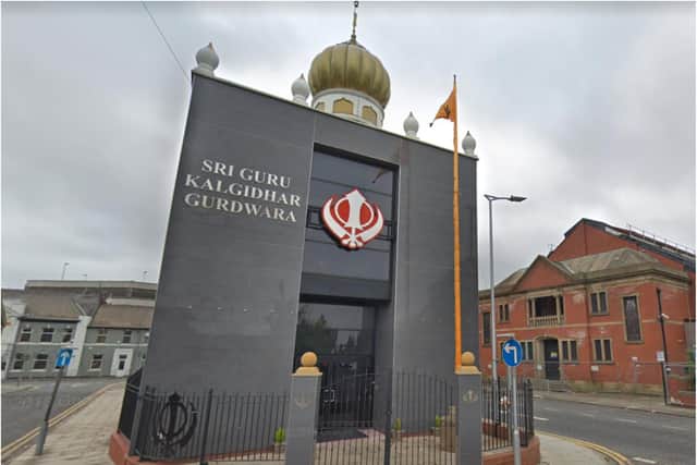 Doncaster's Sikh temple.