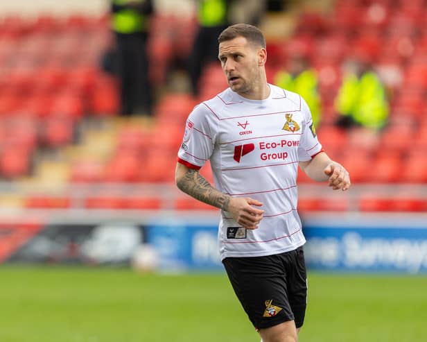 Billy Sharp ( 14 ) of Doncaster Rovers during the game

AHPIX LTD; Football, SkyBet; League Two;
Crewe Alexander vs Doncaster Rovers ;
15-03-2025 12.30pm; Mornflake Stadium ;