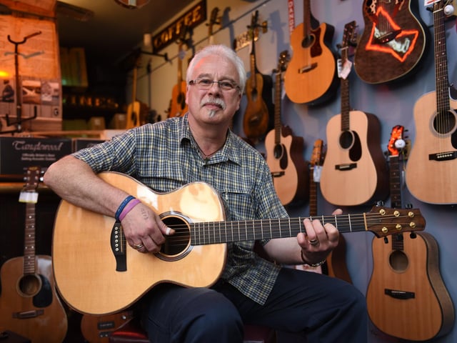 Stuart Palmer a guitar expert pictured in 2017