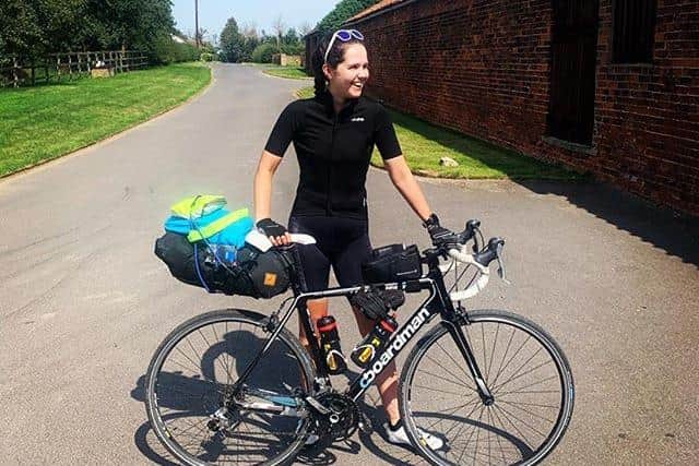 Jo Goodall is cycling 1,000 miles from Doncaster to Vienna.