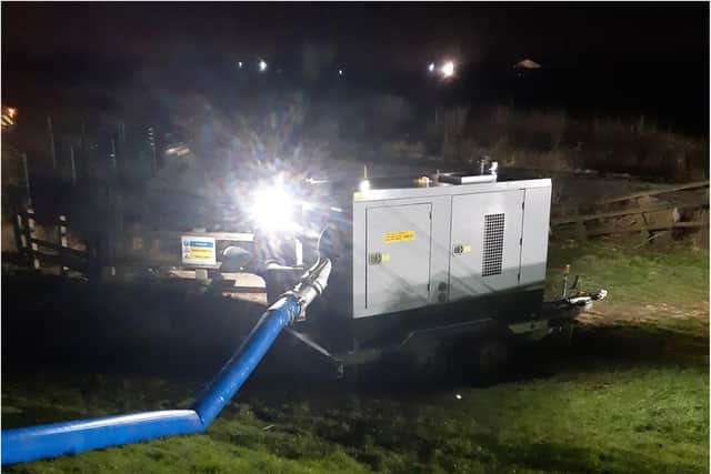 Flood pumps have been deployed in Fishlake overnight.