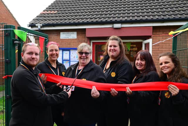 The official opening of the Galsworthy Close Community Centre in 2019