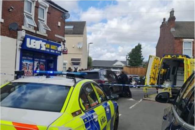 Police have sealed off Somerset Road in Hyde Park.