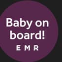 EMR offers free 'Baby on Board' badges to support expectant mothers.