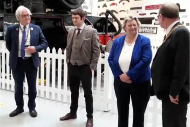 Government minister Heather Wheeler has officially declared Doncaster a city in a ceremony at the Danum Gallery, Library and Museum.