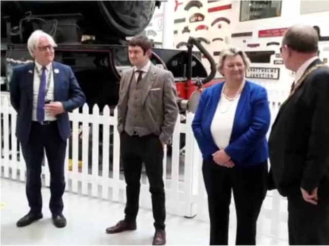 Government minister Heather Wheeler has officially declared Doncaster a city in a ceremony at the Danum Gallery, Library and Museum.
