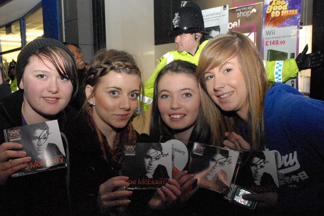 These fans got their copy of Joe's CD at HMV. Were you there to see him?