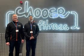 Chris Wright, head of health and leisure with Rohit Issar, health club manager.
