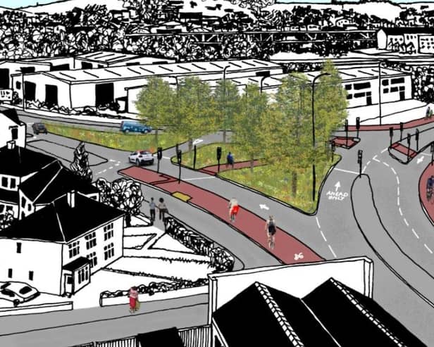 The illustration provides an indication of what the changes could look like at the junction where Blackburn Meadows meets Sheffield Road.