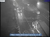 The current scene on the M18.
