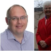 Current Doncaster mayor Ros Jones (right) alongside Conservative candidate James Hart