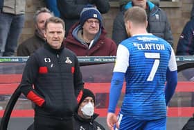 Adam Clayton was sent off in Doncaster Rovers' recent defeat at Cheltenham Town.