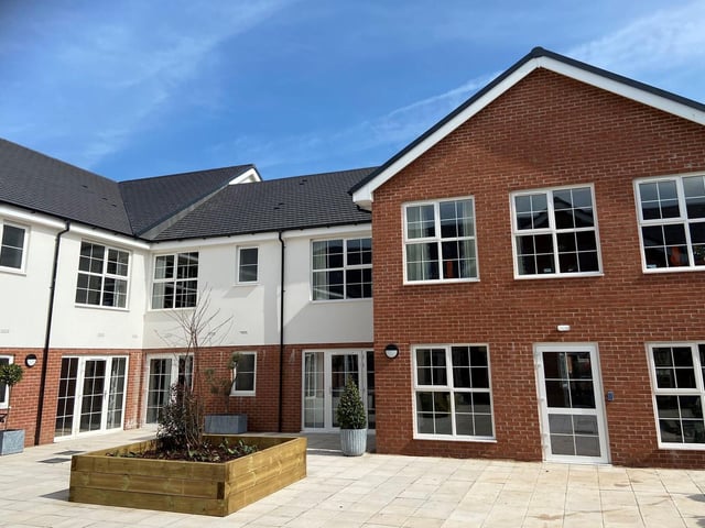 The courtyard area