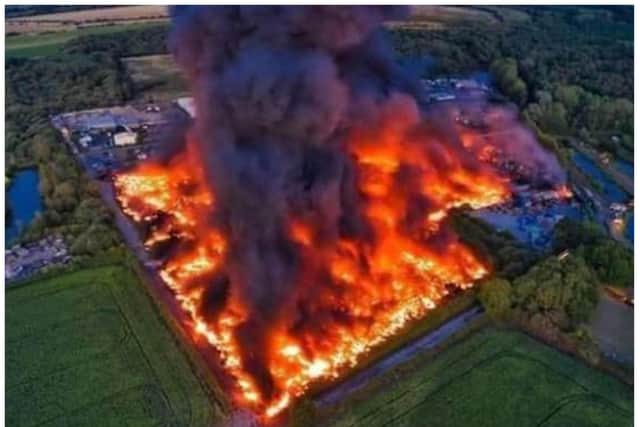 Crews have been tackling the blaze at Ranskill for six days. (Photo: Ashfield Fire Station).