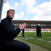 Grant McCann pictured during his first spell as Doncaster Rovers boss (photo by George Wood/Getty Images).