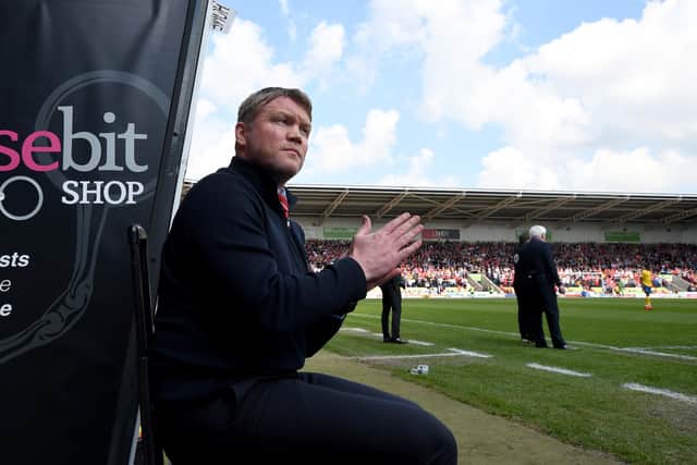 Grant McCann pictured during his first spell as Doncaster Rovers boss (photo by George Wood/Getty Images).