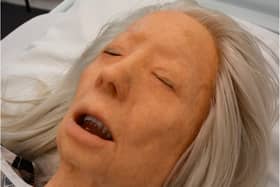 The realistic doll of an elderly woman has been introduced in Doncaster to help medical training.
