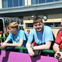 Doncaster Rovers supporters travelled to watch them at Stamford and Peterborough Sports on Saturday.