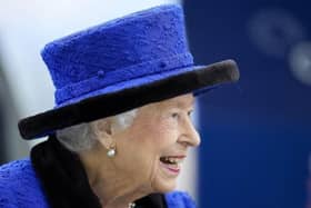 Queen Elizabeth II during the Qipco British Champions Day at Ascot Racecourse on October 16, 2021 in Ascot, England. Picture: Alan Crowhurst/Getty Images.