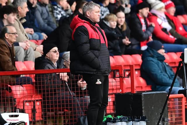 Rovers' chief Grant McCann watches on. (Picture Howard Roe/AHPIX LTD)