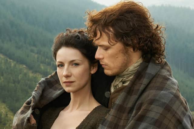 A new book unveils locations in and around Edinburgh where the hit show Outlander was filmed. The television series stars Caitriona Balfe and Sam Heughan.