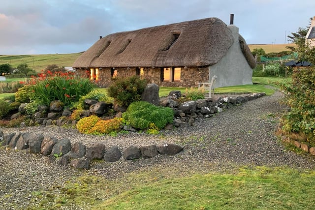 A chance to live inside an authentic thatched cottage on the Waternish peninsula on the Isle of Skye. The cottage is packed full of history, built on the site of the Black House that stood on the site for around 100 years. It now features modern living facilities and an open fire. You also get a garden with a beautiful view of the coastline. Currently on sale for 265,000 GBP via The Skye Property Centre.