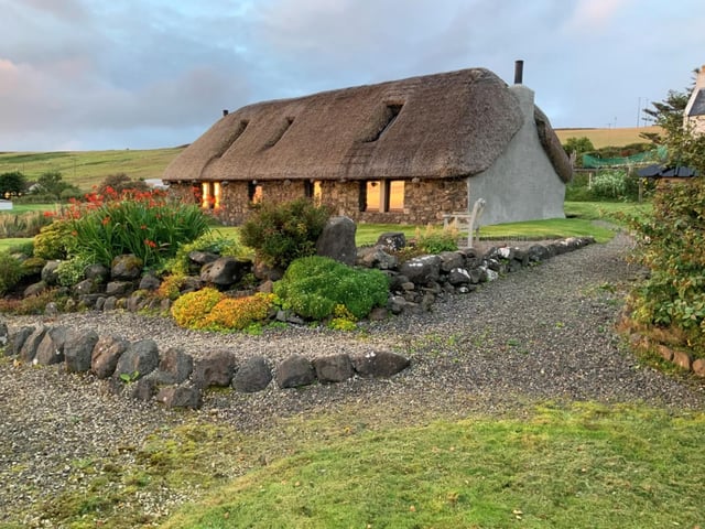 A chance to live inside an authentic thatched cottage on the Waternish peninsula on the Isle of Skye. The cottage is packed full of history, built on the site of the Black House that stood on the site for around 100 years. It now features modern living facilities and an open fire. You also get a garden with a beautiful view of the coastline. Currently on sale for 265,000 GBP via The Skye Property Centre.