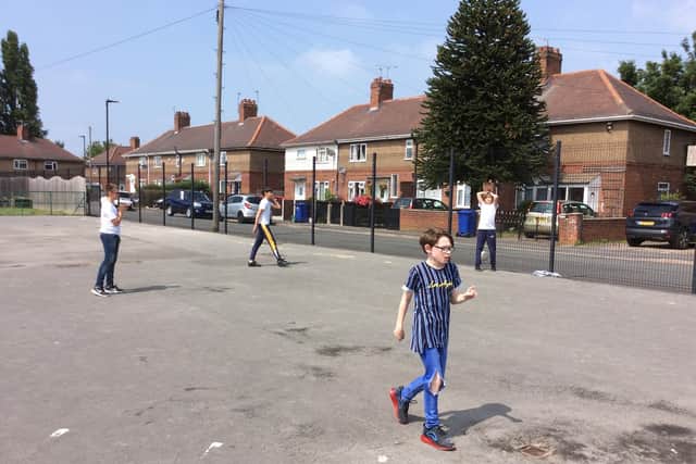 Intake Primarty School pupils after the return to lessons. Submitted picture - Intake Primary School.
