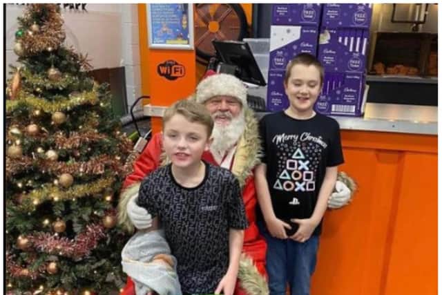 Youngsters enjoyed a Christmas party at Go Bounce.