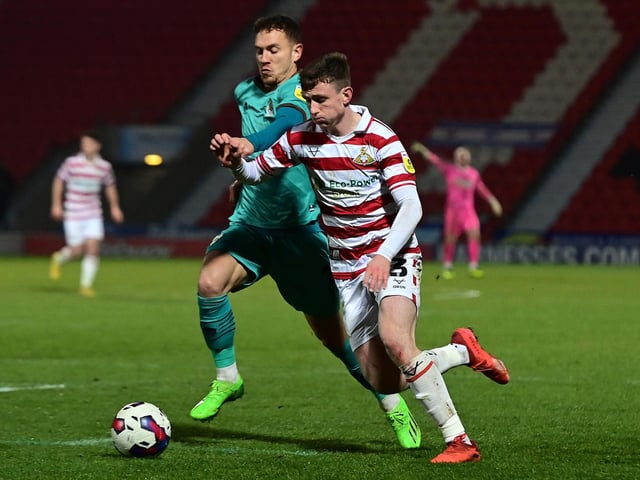 Scored his second Doncaster goal after getting into a dangerous attacking area where he can be so effective.