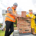 SGB-35469 Harron Homes Site Manager Michael Heels with Sales Executive Allison Melia