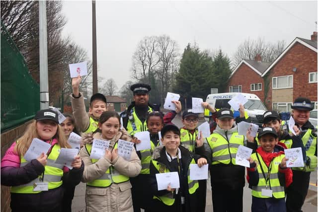 Pupils at Hexthorpe Primary School have been making their own parking tickets.