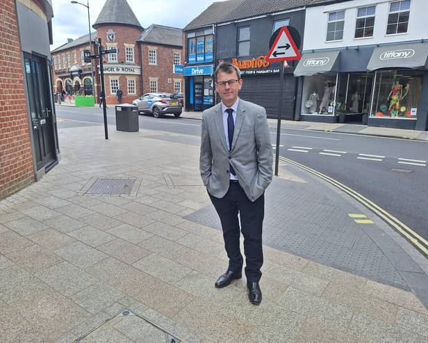 Doncaster Conservative MP Nick Fletcher has revealed he was almost hit by a cyclist in Doncaster city centre.