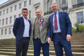 David Bettney (centre) is running as the Social Democratic Party (SDP) candidate in the upcoming South Yorkshire mayoral election