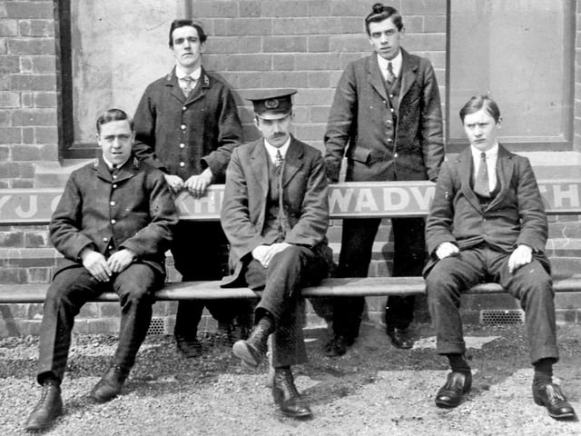 Tickhill railway station staff