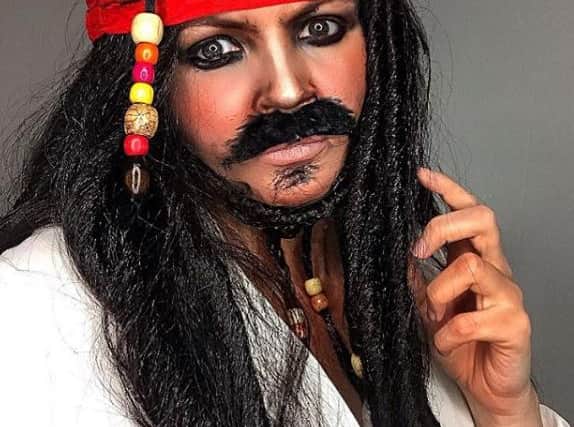 Ellie Robson as Jack Sparrow.