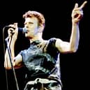 David Bowie in concert at the Sheffield Arena in 1995 