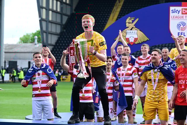 A 2-1 win at Notts County saw Rovers crowned League Two champions, sparking these scenes of jubilant celebrations.