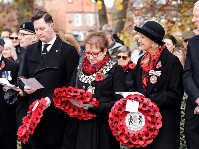 Doncaster East and Isle of Axholme MP Lee Pitcher was among those taking part in commemorations.