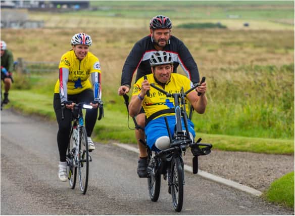 Ben Parkinson is cycling from John O'Groats to Land's End. (Photo: Arlene Chart).