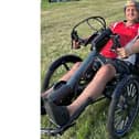 Darren "Hotwheels" Sables has set off from Doncaster to the Netherlands on a charity handcycle ride
